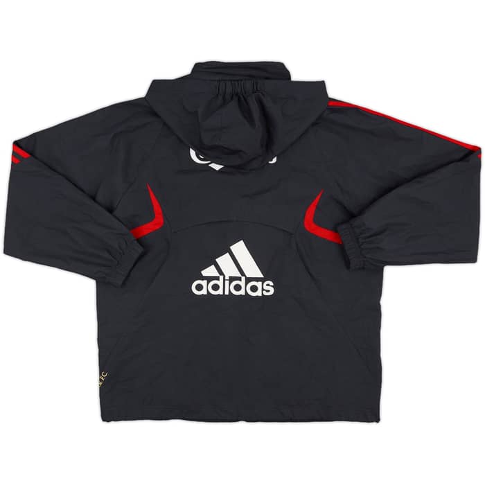 2009-10 Liverpool adidas Hooded Rain Jacket - 8/10 - (M.Boys)