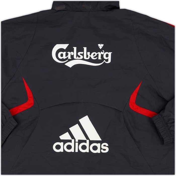 2009-10 Liverpool adidas Hooded Rain Jacket - 8/10 - (M.Boys)