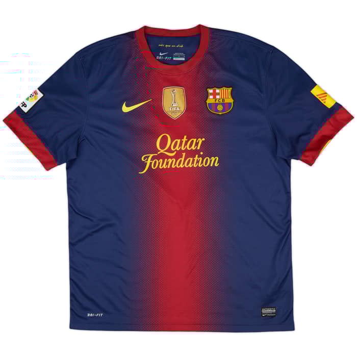 2012-13 Barcelona Home Shirt & Shorts Tello #37 - 8/10 - (L)