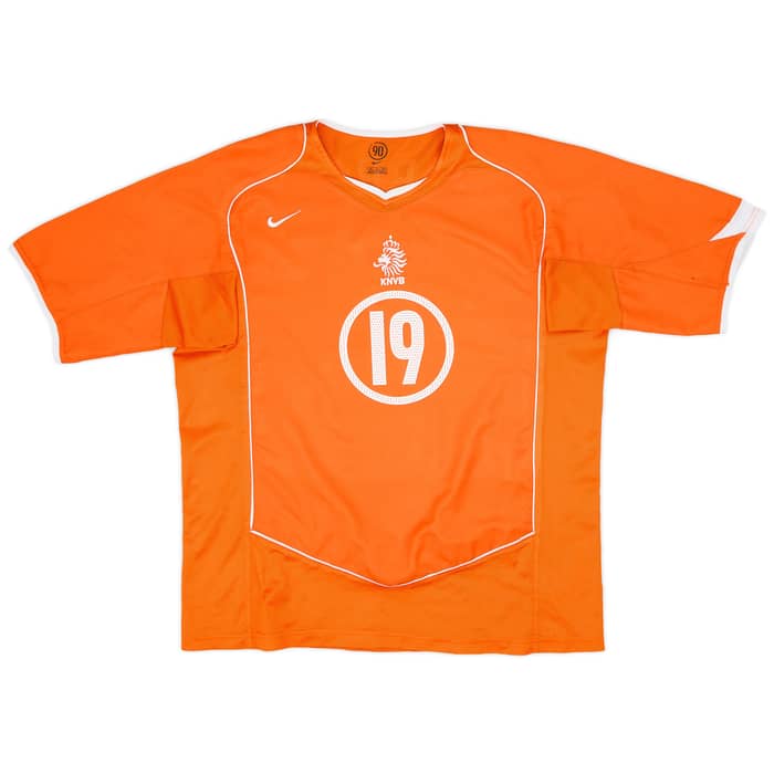 2004-06 Netherlands Home Shirt Robben #19