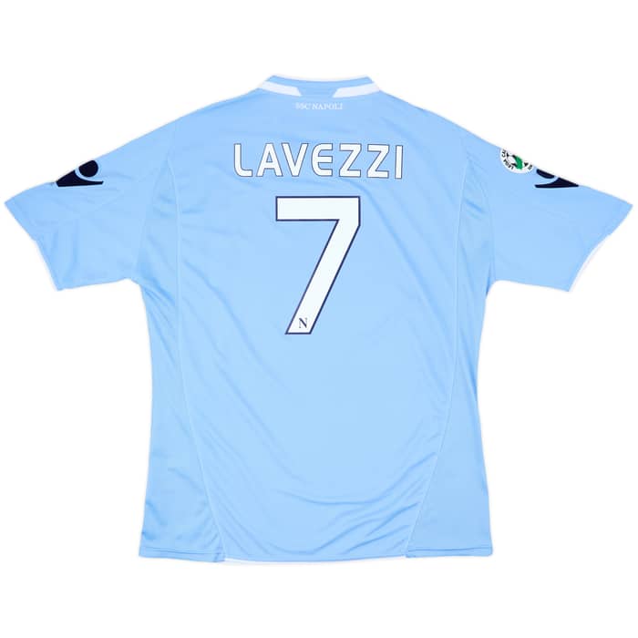 2009-10 Napoli Home Shirt Lavezzi #7 - 9/10 - (3XL)