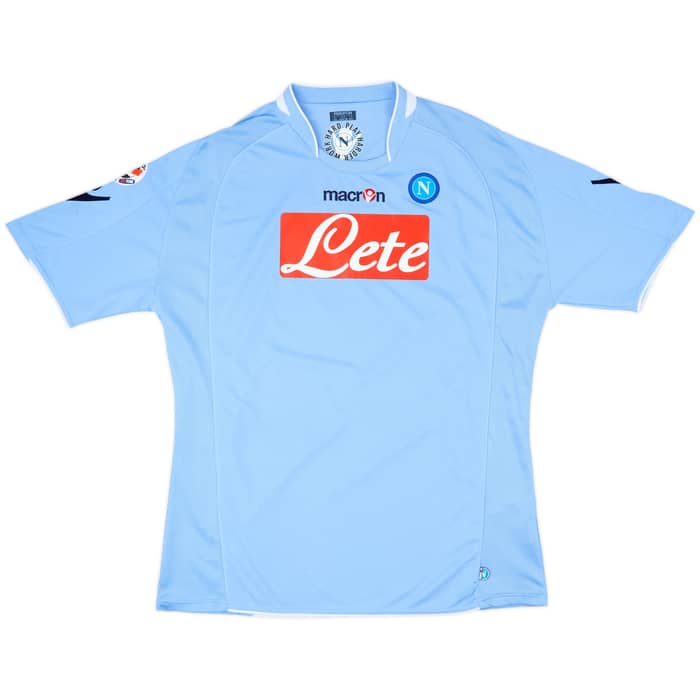 2009-10 Napoli Home Shirt Lavezzi #7 - 9/10 - (3XL)