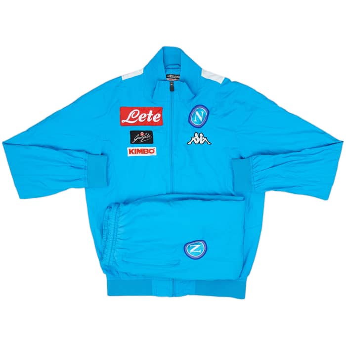 2016-17 Napoli Kappa Full Tracksuit - 7/10 - (M)