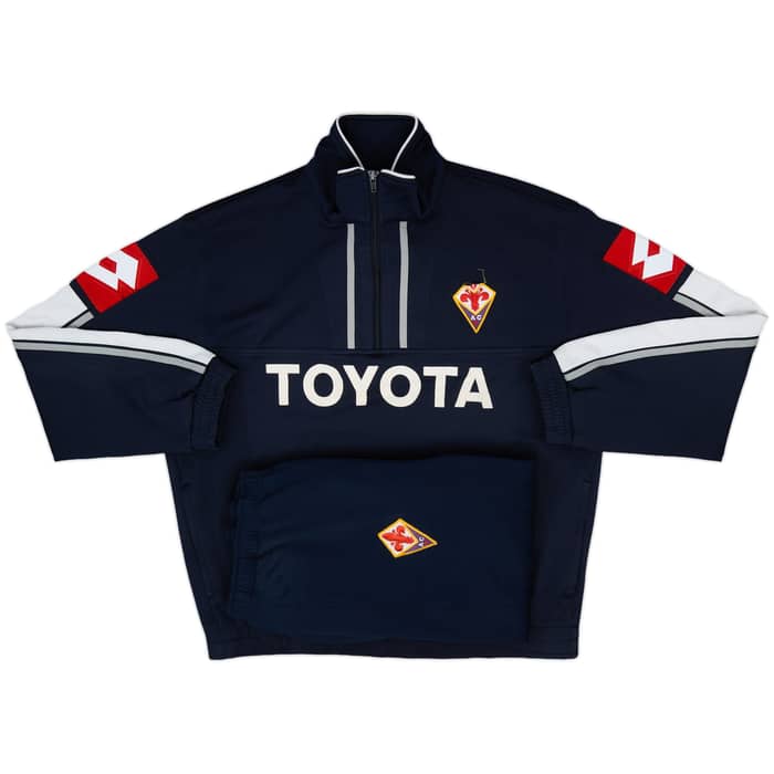 2007-09 Fiorentina Lotto 1/4 Zip Tracksuit - 5/10 - (XL)