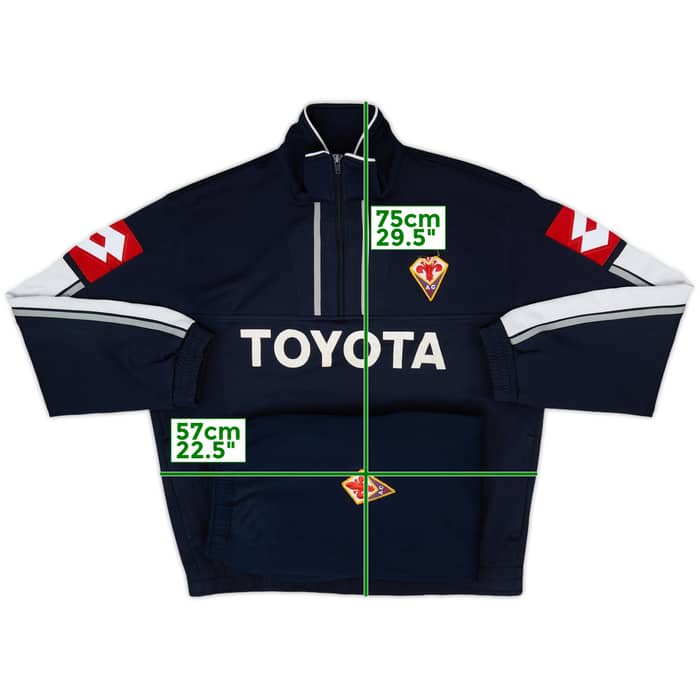 2007-09 Fiorentina Lotto 1/4 Zip Tracksuit - 5/10 - (XL)