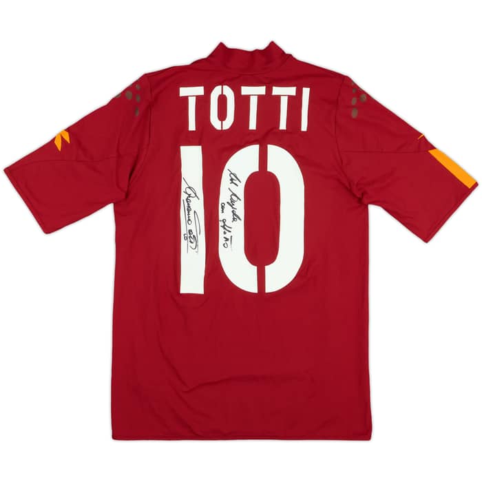 2004-05 Roma Signed Home Shirt Totti #10 - 6/10 - (S)