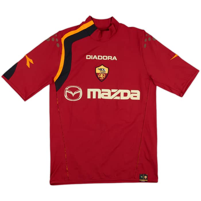 2004-05 Roma Signed Home Shirt Totti #10 - 6/10 - (S)