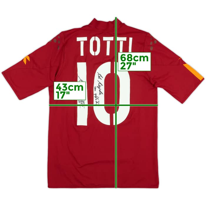 2004-05 Roma Signed Home Shirt Totti #10 - 6/10 - (S)