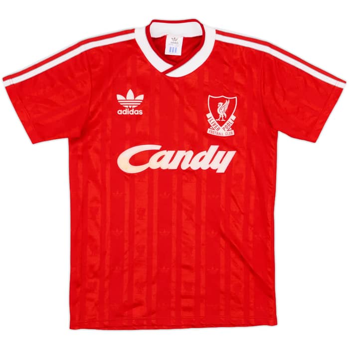 1988-89 Liverpool Home Shirt & Shorts - 9/10 - (Y)