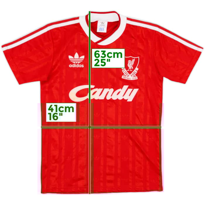 1988-89 Liverpool Home Shirt & Shorts - 9/10 - (Y)