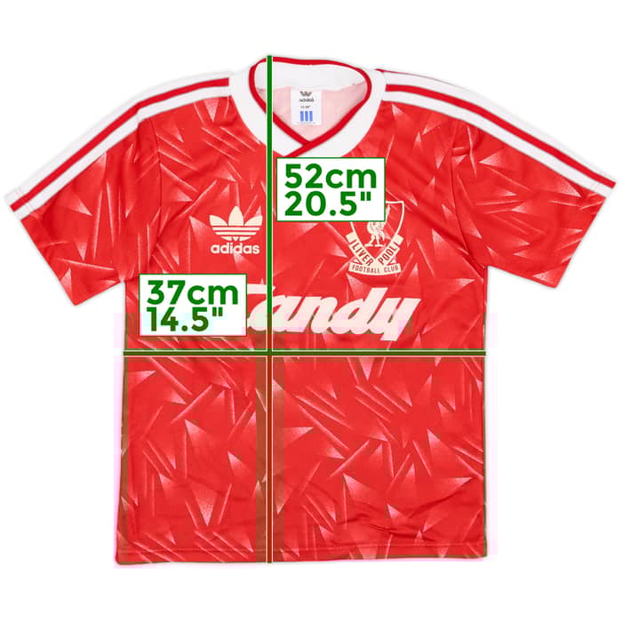 1989-91 Liverpool Home Shirt & Shorts - 9/10 - (S.Boys)