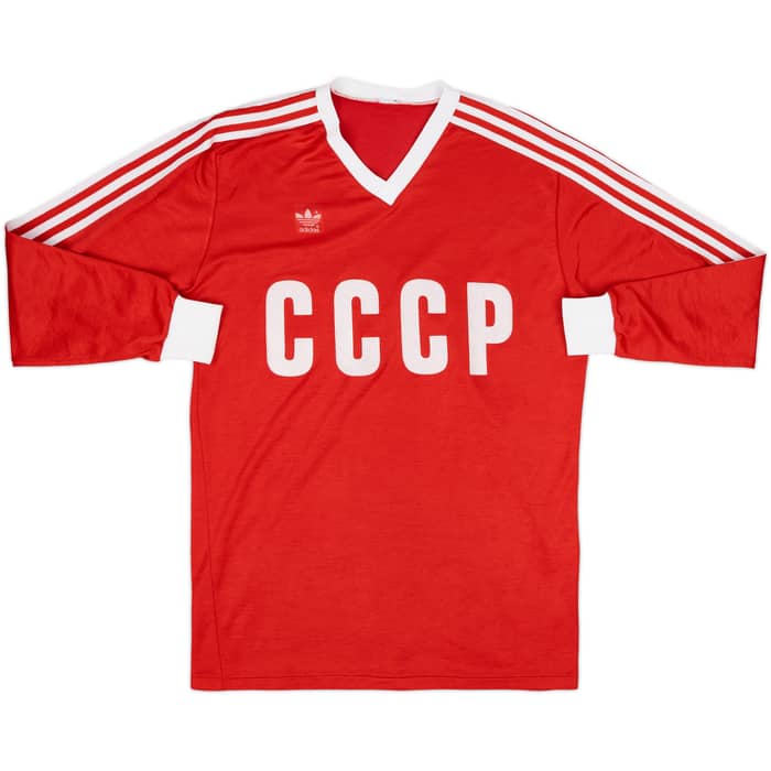 1982-84 Soviet Union Home L/S Shirt - 8/10 - (L)
