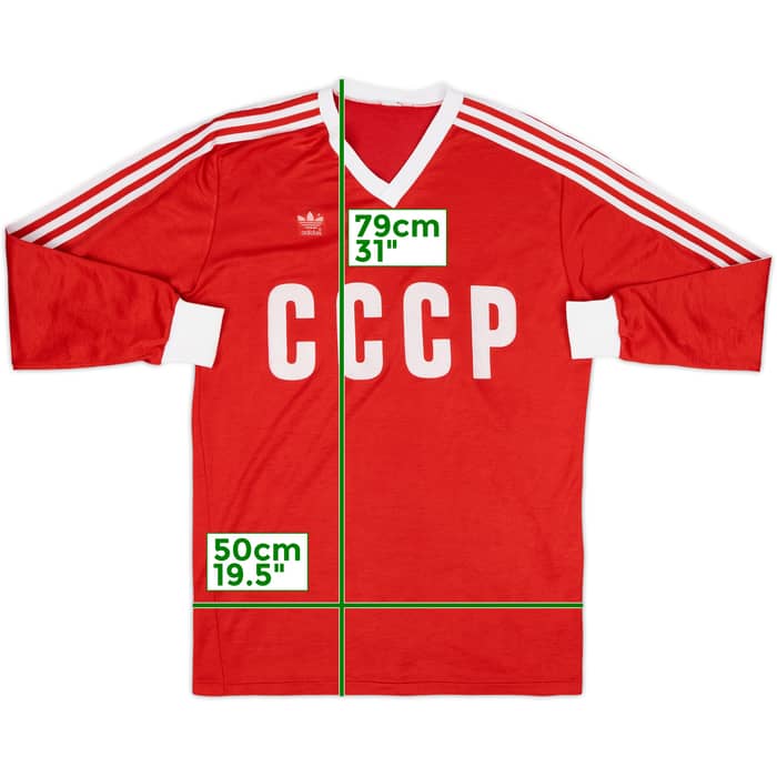 1982-84 Soviet Union Home L/S Shirt - 8/10 - (L)