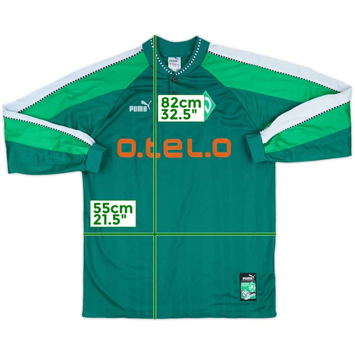 1997-99 Werder Bremen Home L/S Shirt - 8/10 - (XL)