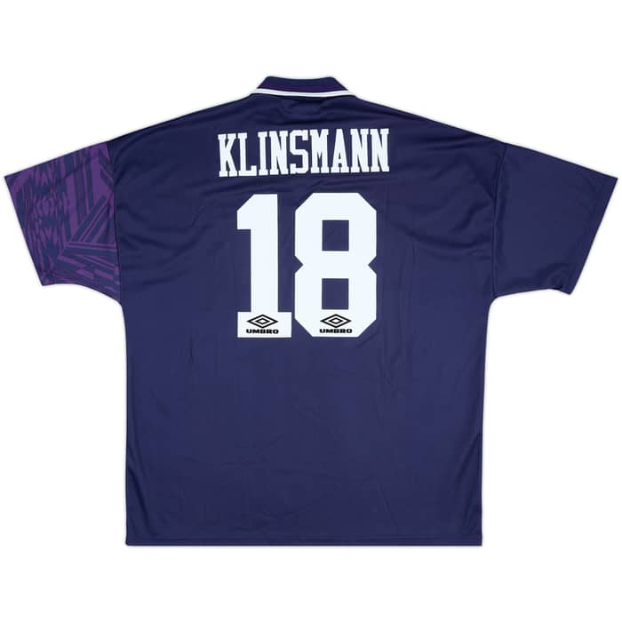 Camiseta de visitante del Tottenham 1994-95 Klinsmann #18 - 9/10 - (XXL)