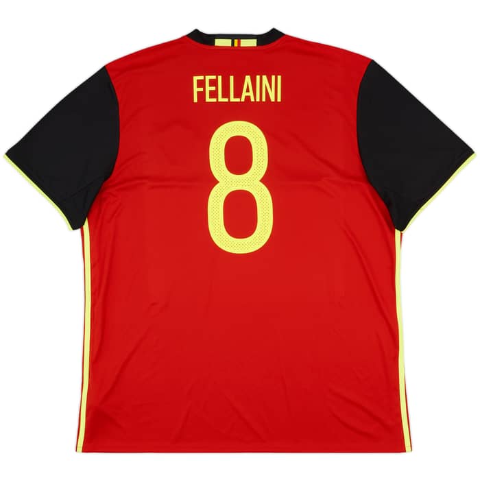 2016-17 Belgium Home Shirt Fellaini #8 - 9/10 - (XXL)