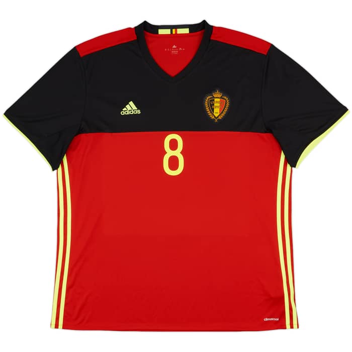 2016-17 Belgium Home Shirt Fellaini #8 - 9/10 - (XXL)