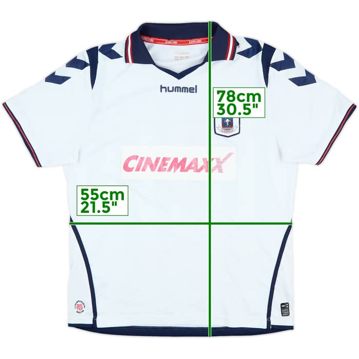 2013-15 AGF Aaarhus Match Issue Home Shirt #8