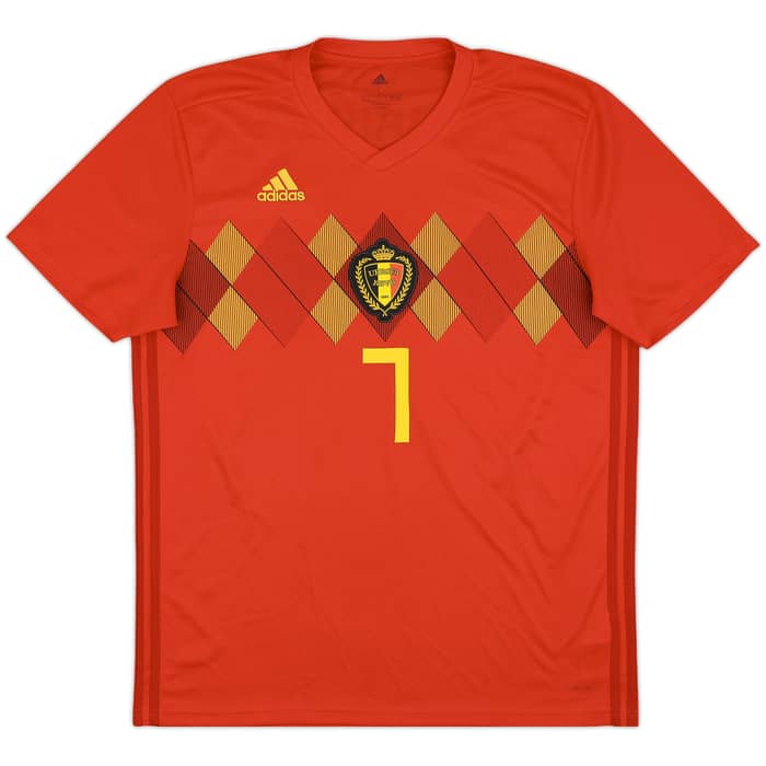 2018-19 Belgium Home Shirt De Bruyne #7 - 8/10 - (L)