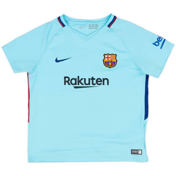 2017-18 Barcelona Away Shirt - 7/10 - (7-8 Years)