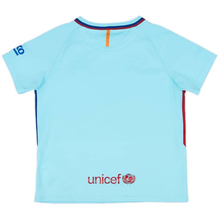 2017-18 Barcelona Away Shirt - 7/10 - (7-8 Years)