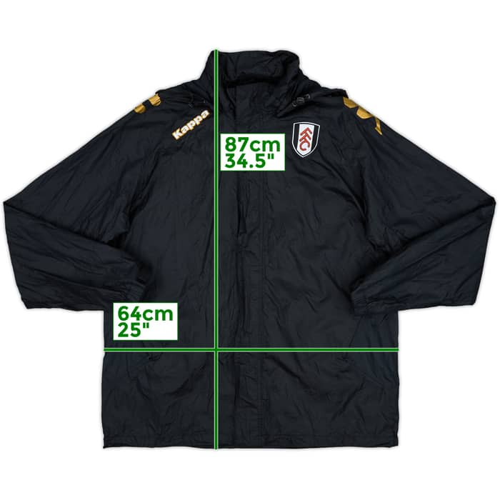 2010-11 Fulham Kappa Hooded Rain Jacket - 9/10 - (XL)