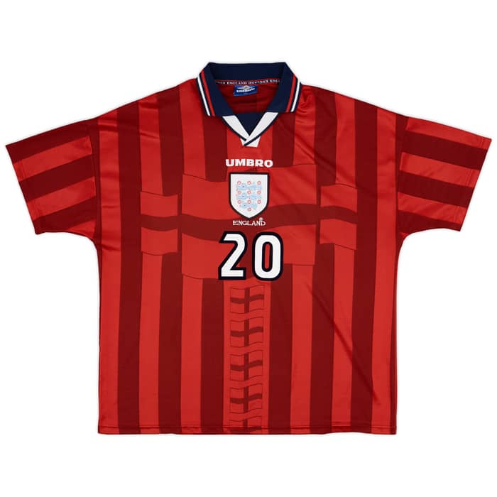 1997-99 England Away Shirt Owen #20 - 9/10 - (XXL)