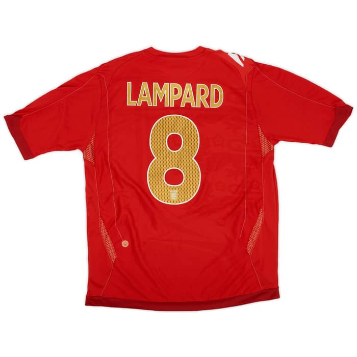 2006-08 England Away Shirt Lampard #8 - 7/10 - (L)