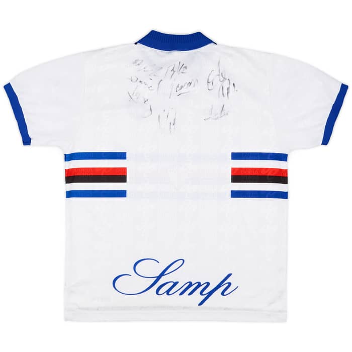 1997-98 Sampdoria Signed Away Shirt - 8/10 - (L)