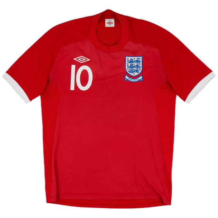 2010-11 England Away Shirt Rooney #10 - 5/10 - (L)