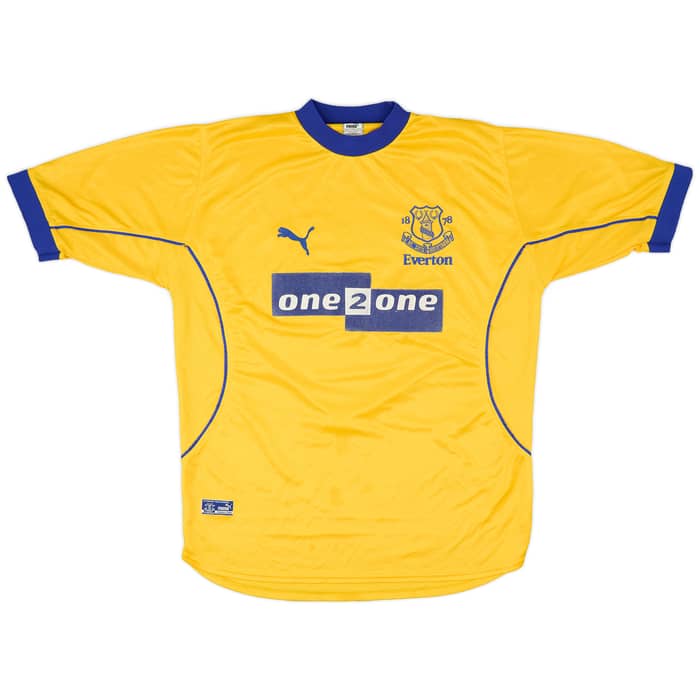 2000-01 Everton Away Shirt Gascoigne #18 - 8/10 - (L)