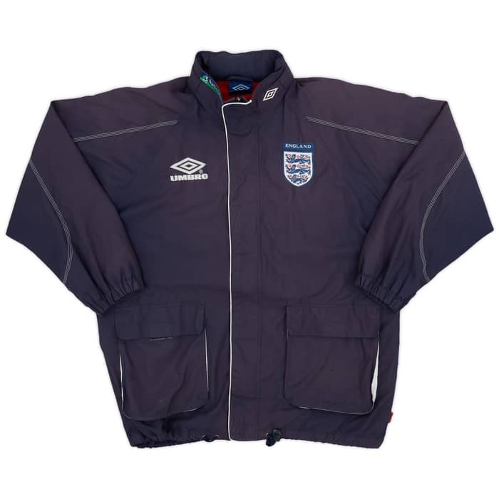 1998-00 England Umbro Hooded Rain Jacket - 6/10 - (L)