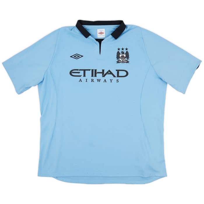 2012-13 Manchester City Home Shirt Kompany #4 - 7/10 - (XXL)