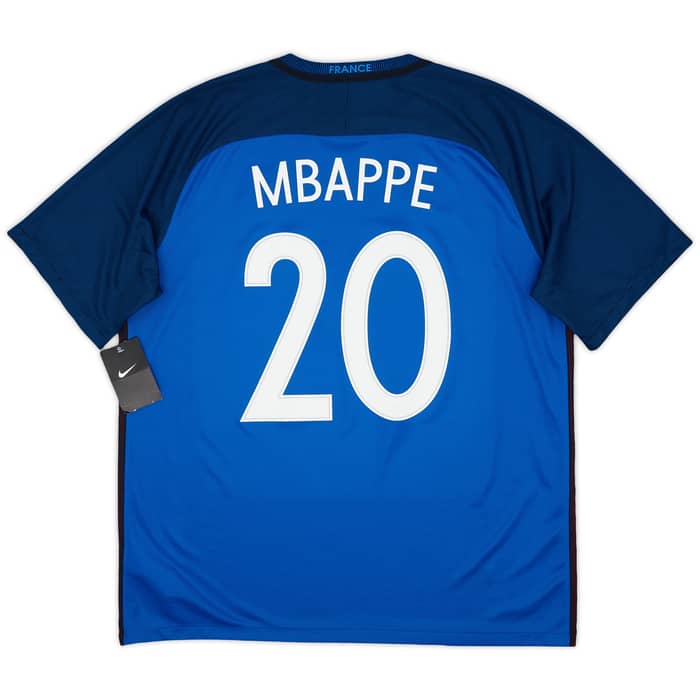 2016-17 France Home Shirt Mbappe #20 (XL)