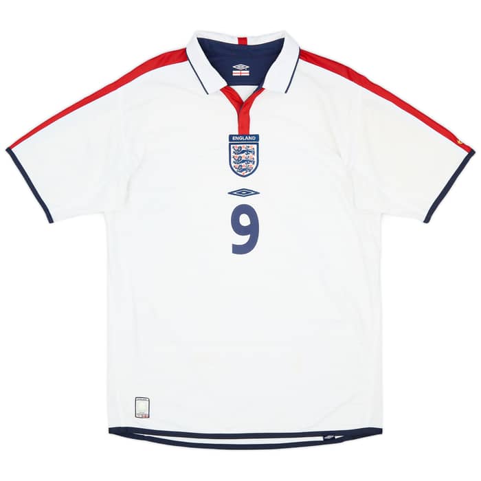 2003-05 England Home Shirt Rooney #9 - 6/10 - (L)