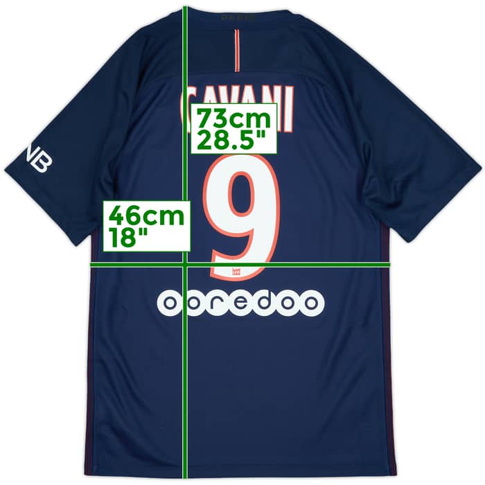 2016-17 Paris Saint-Germain Home Shirt Cavani #9 (S)