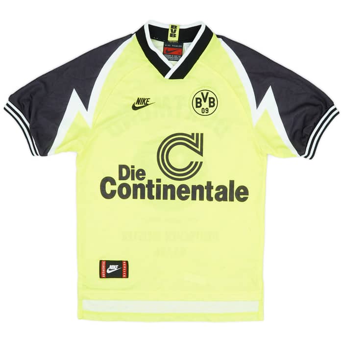 1995-96 Borussia Dortmund 'Deutscher Meister' Home Shirt - 9/10 - (XS)