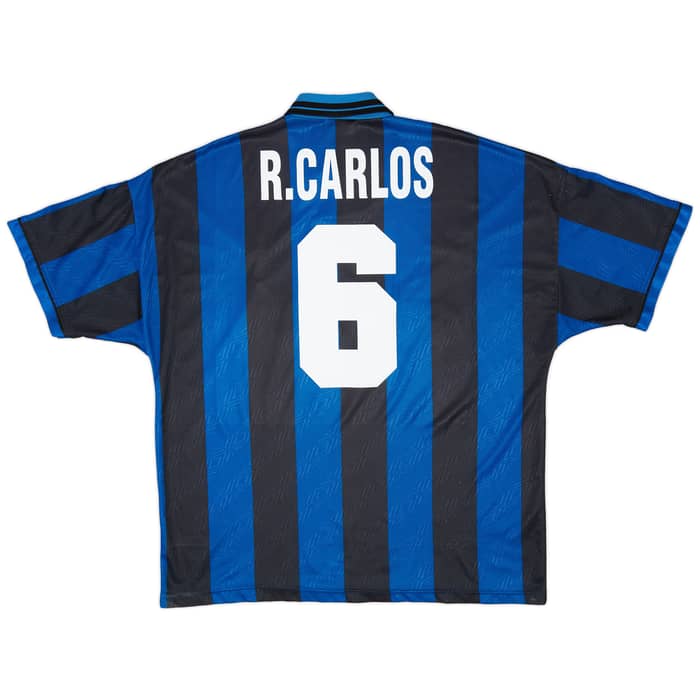 1995-96 Inter Milan Home Shirt R. Carlos #6 - 5/10 - (XXL)