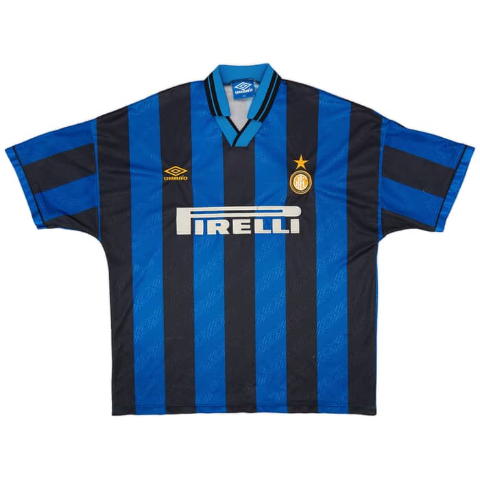 1995-96 Inter Milan Home Shirt R. Carlos #6 - 5/10 - (XXL)