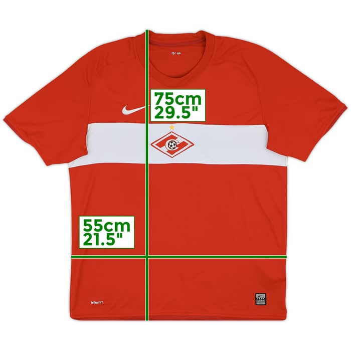2009 Spartak Moscow Home Shirt - 8/10 - (L)