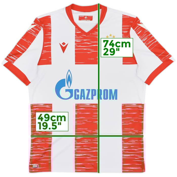 2020-21 Red Star Belgrade European Home Shirt - 10/10 - (M)