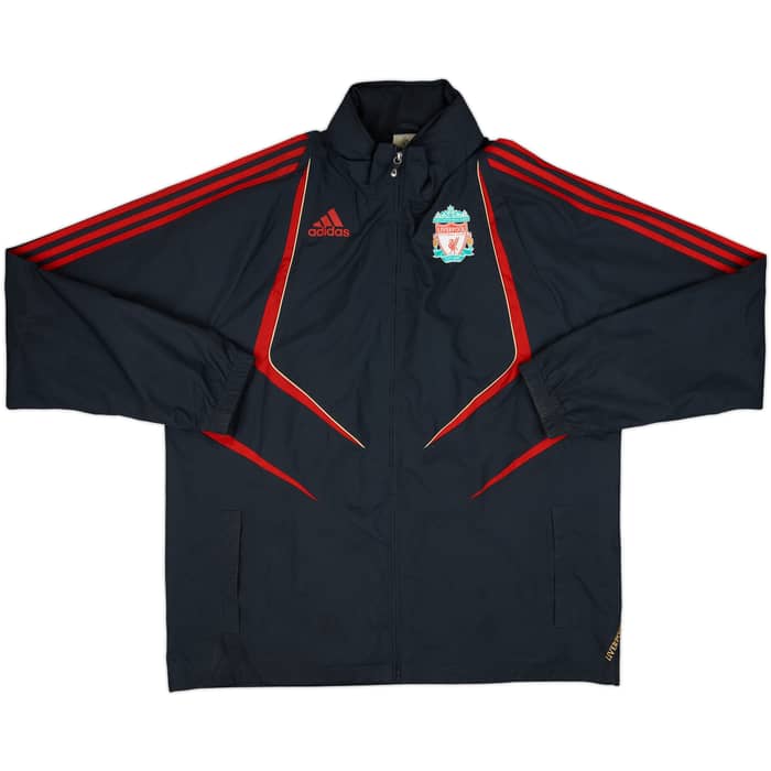 2009-10 Liverpool adidas Hooded Rain Jacket - 7/10 - (L/XL)