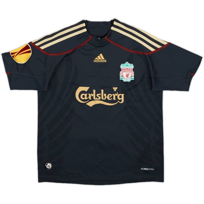 2009-10 Liverpool Away Shirt Johnson #2 - 6/10 - (S.Boys)