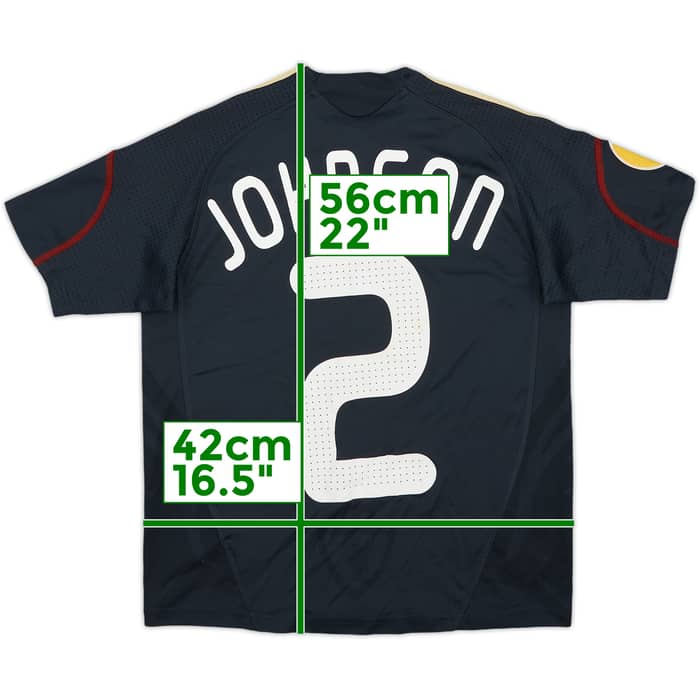2009-10 Liverpool Away Shirt Johnson #2 - 6/10 - (S.Boys)