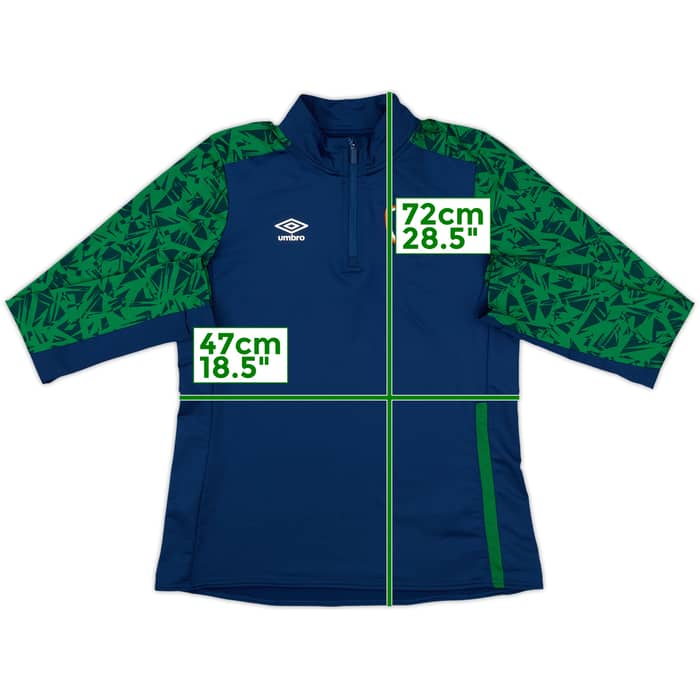 2020-21 Ireland Umbro 1/4 Zip Drill Top - 8/10 - (Women's L))