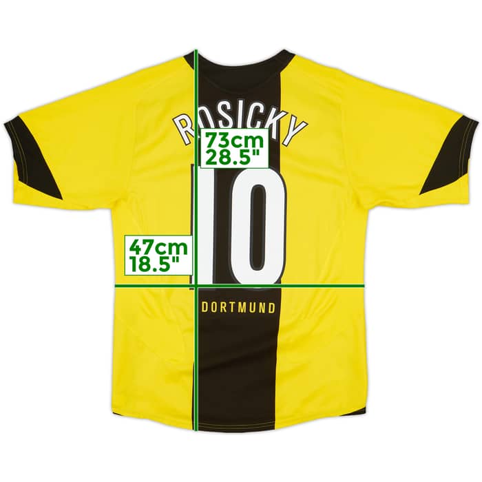 2005-06 Borussia Dortmund Home Shirt Rosicky #10 - 6/10 - (S)