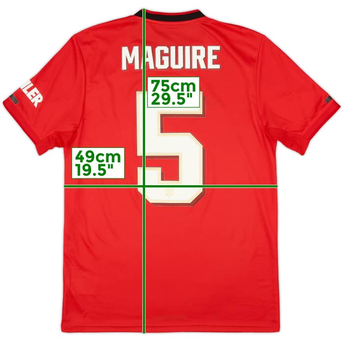 2019-20 Manchester United Home Shirt Maguire #5 - 10/10 - (M)