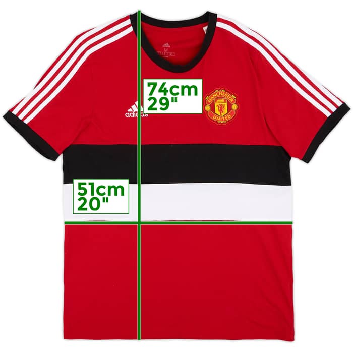 2021-22 Manchester United adidas Cotton Tee - 8/10 - (M)