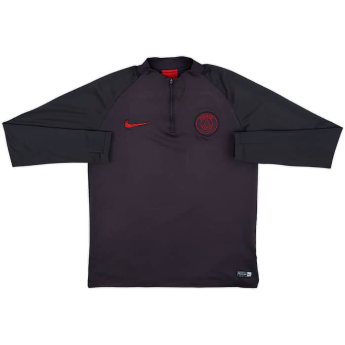 2019-20 Paris Saint-Germain Nike 1/4 Zip Sweat Top - 6/10 - (M)
