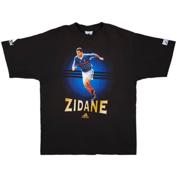 1998 France 98 adidas Graphic Tee Zidane #10 - 8/10 - (XL)